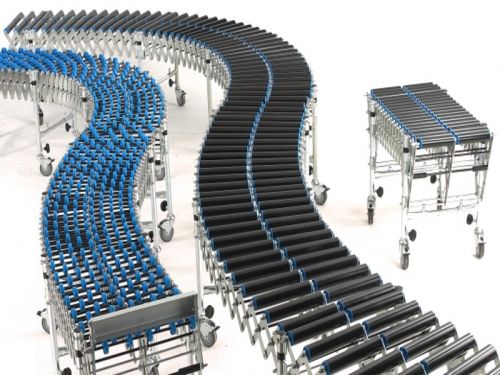 Flexible Expanding Steel Roller Conveyors